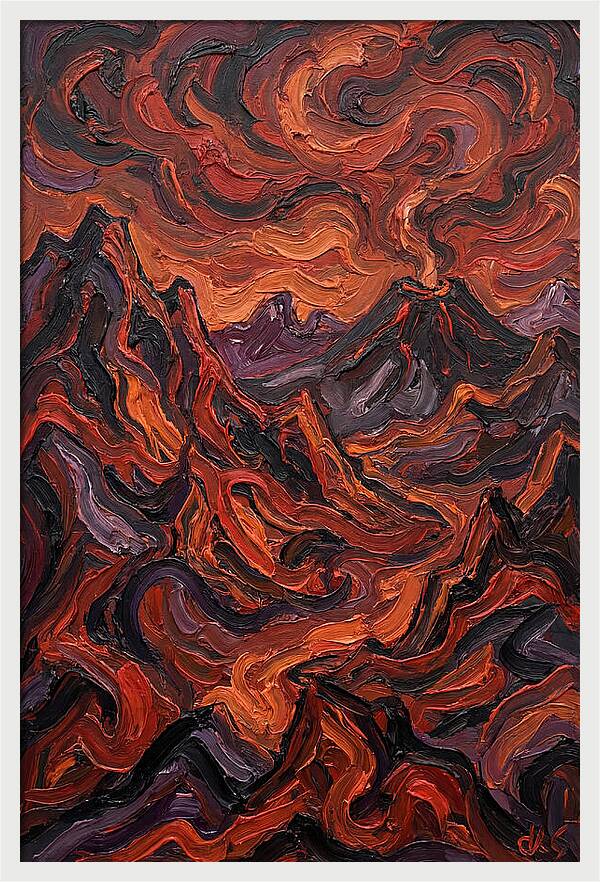 Volcanic Landscape Eruption