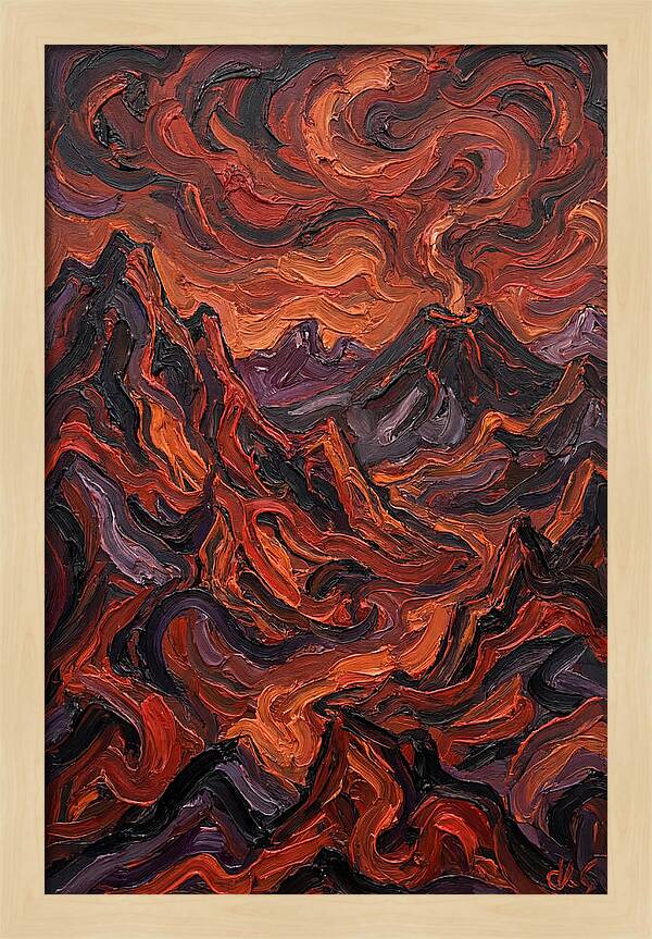 Volcanic Landscape Eruption