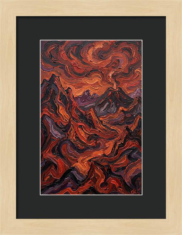 Volcanic Landscape Eruption