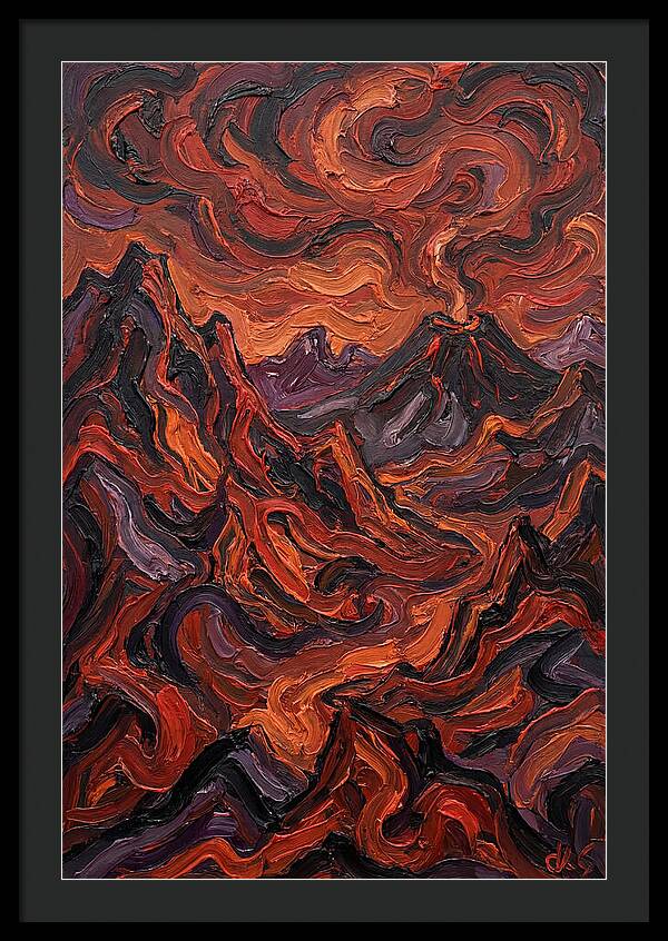 Volcanic Landscape Eruption