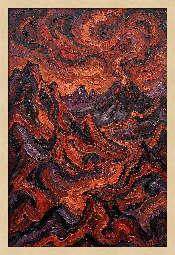 Volcanic Landscape Eruption