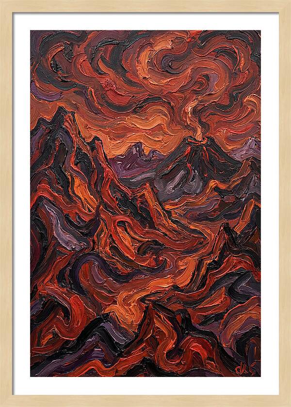 Volcanic Landscape Eruption