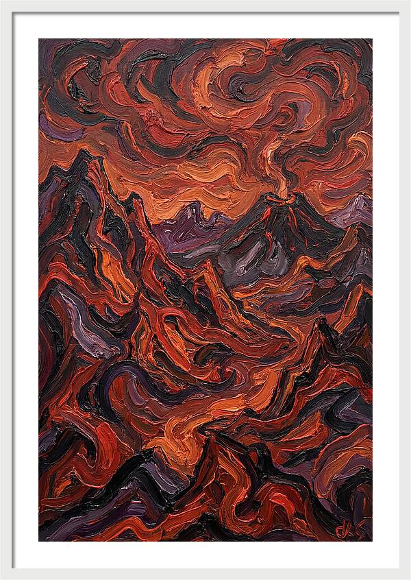 Volcanic Landscape Eruption