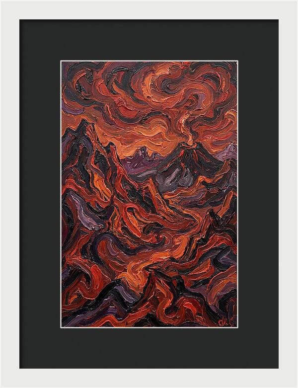 Volcanic Landscape Eruption
