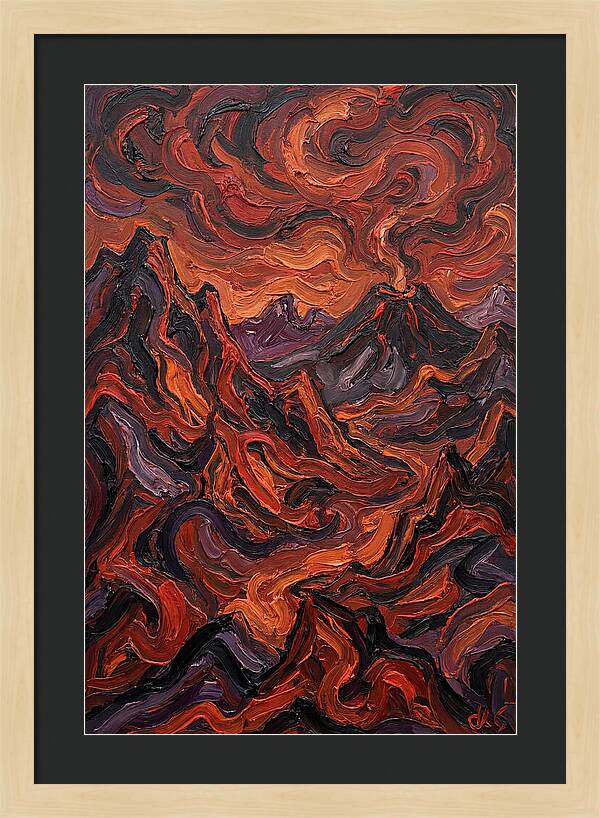 Volcanic Landscape Eruption