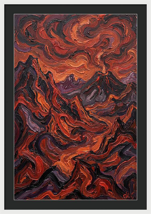 Volcanic Landscape Eruption