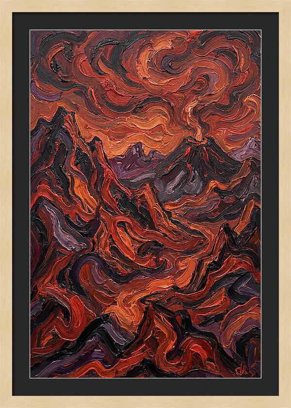 Volcanic Landscape Eruption