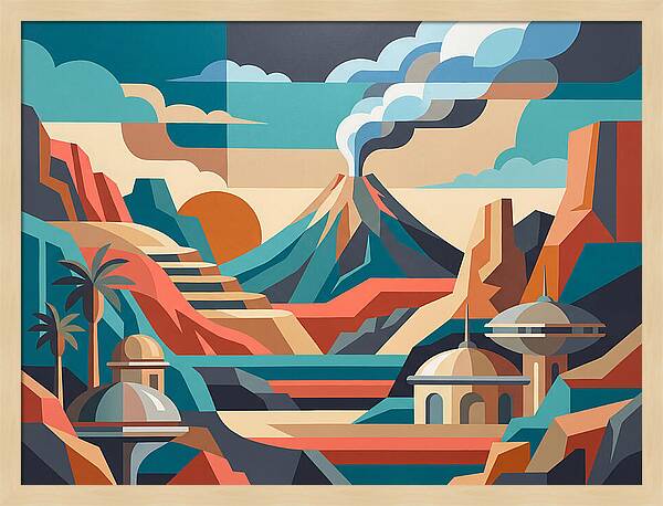 Volcanic Landscape Harmony