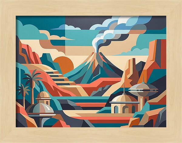 Volcanic Landscape Harmony
