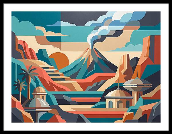 Volcanic Landscape Harmony