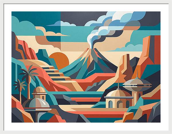 Volcanic Landscape Harmony