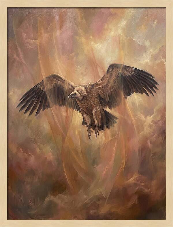 Vulture In Flight