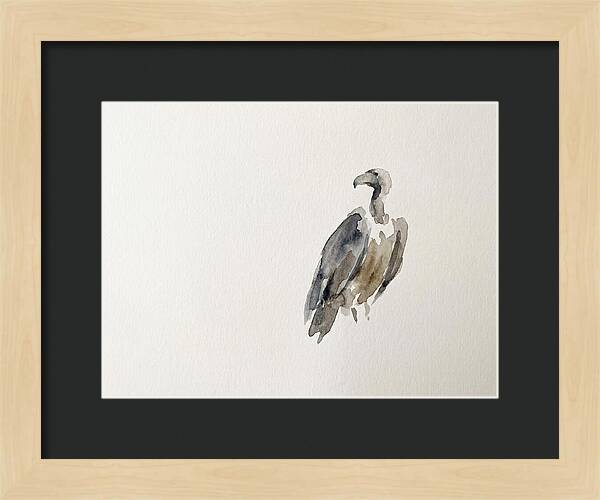 Vulture In Minimalist Style