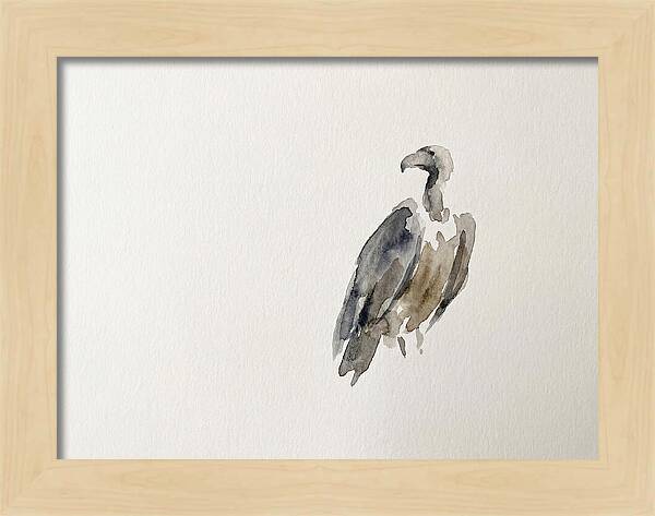 Vulture In Minimalist Style