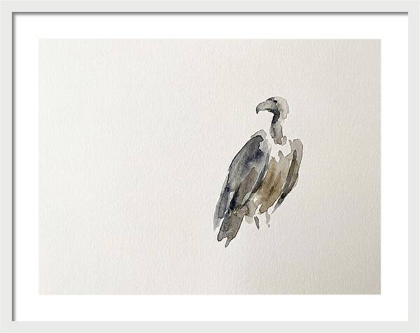 Vulture In Minimalist Style