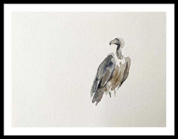 Vulture In Minimalist Style