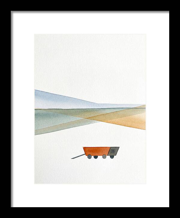 Wagon In Tranquil Landscape
