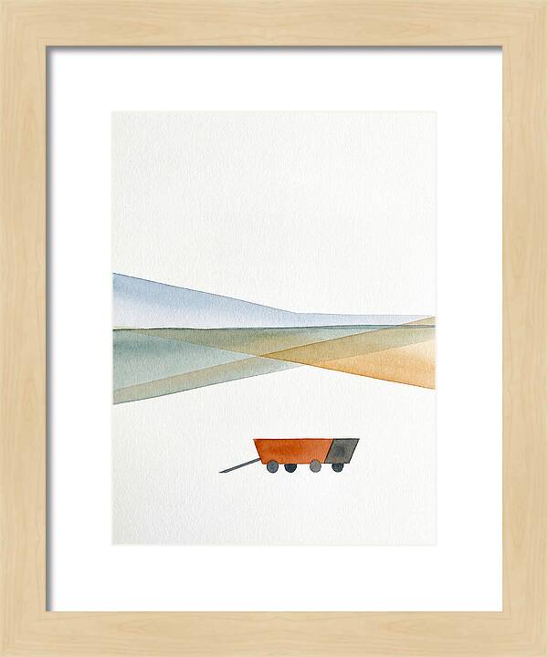 Wagon In Tranquil Landscape