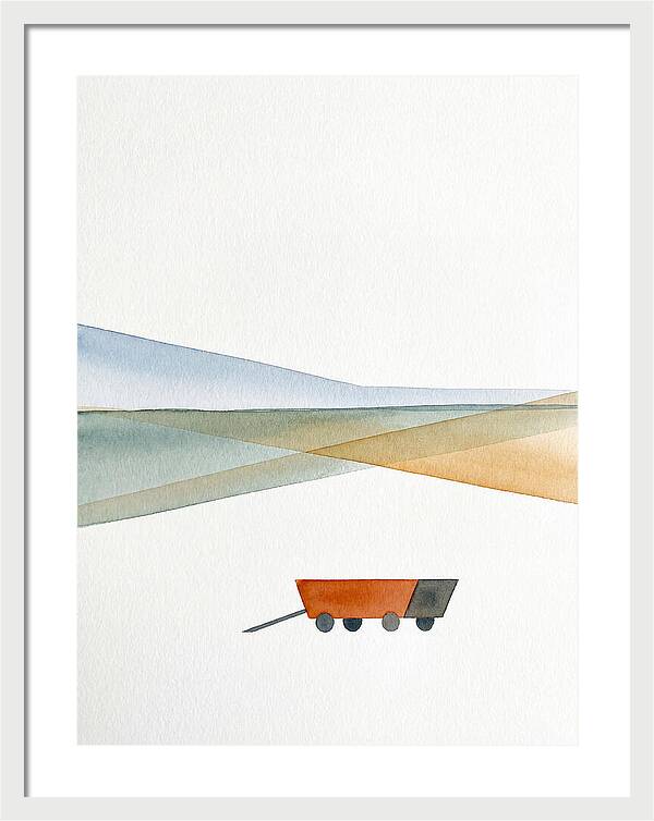 Wagon In Tranquil Landscape