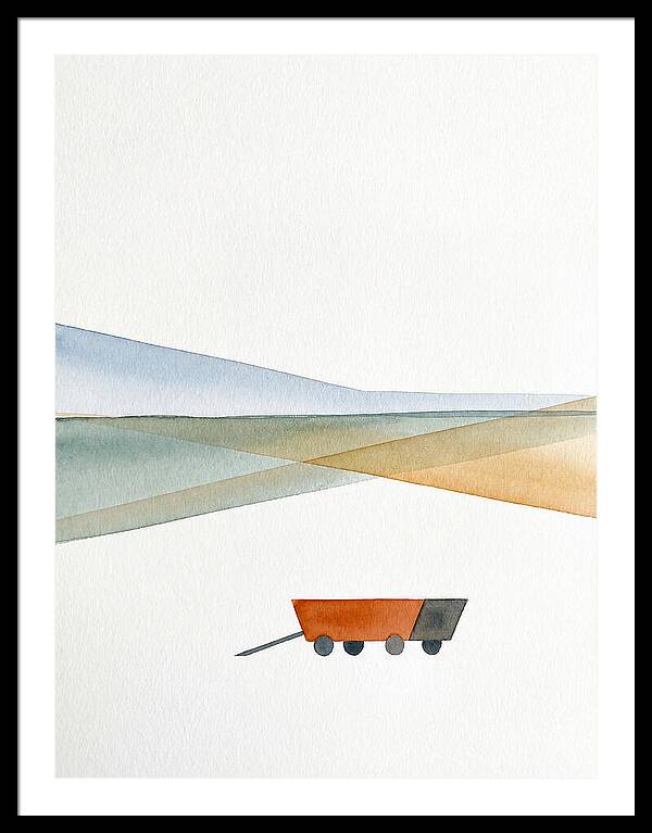 Wagon In Tranquil Landscape