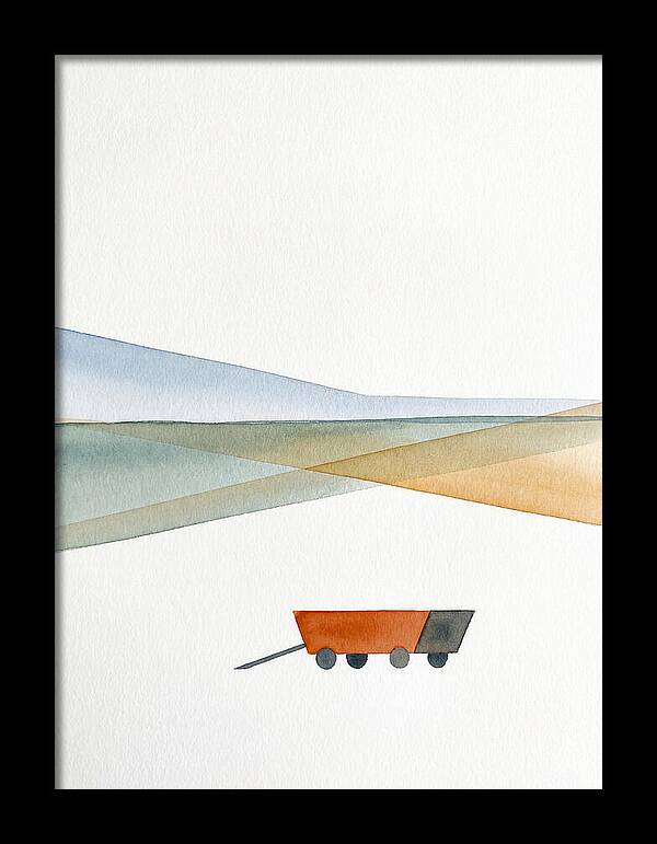 Wagon In Tranquil Landscape