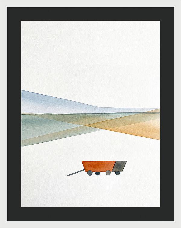Wagon In Tranquil Landscape