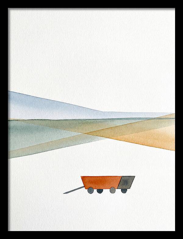Wagon In Tranquil Landscape