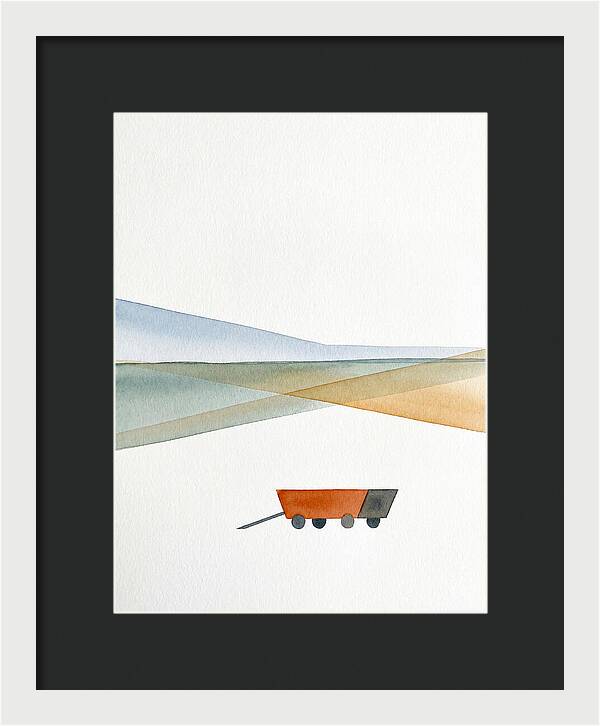 Wagon In Tranquil Landscape