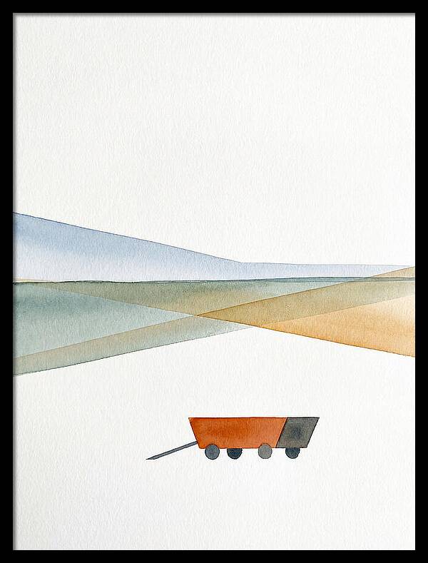 Wagon In Tranquil Landscape