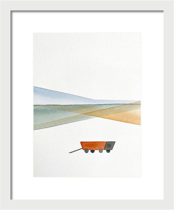 Wagon In Tranquil Landscape