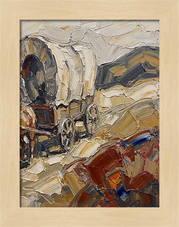 Wagon Journey Through Landscape