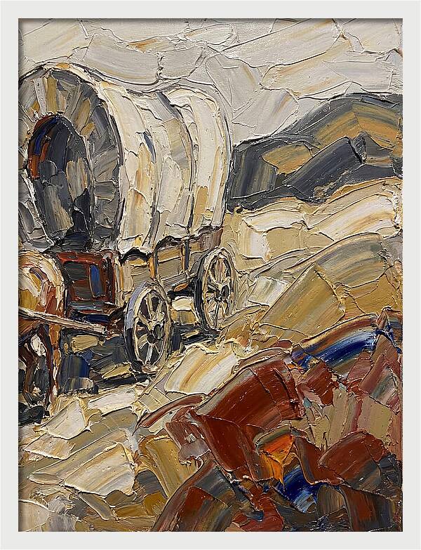 Wagon Journey Through Landscape