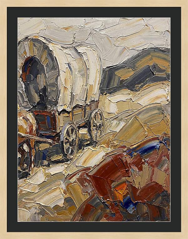 Wagon Journey Through Landscape
