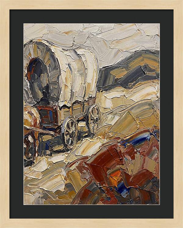 Wagon Journey Through Landscape