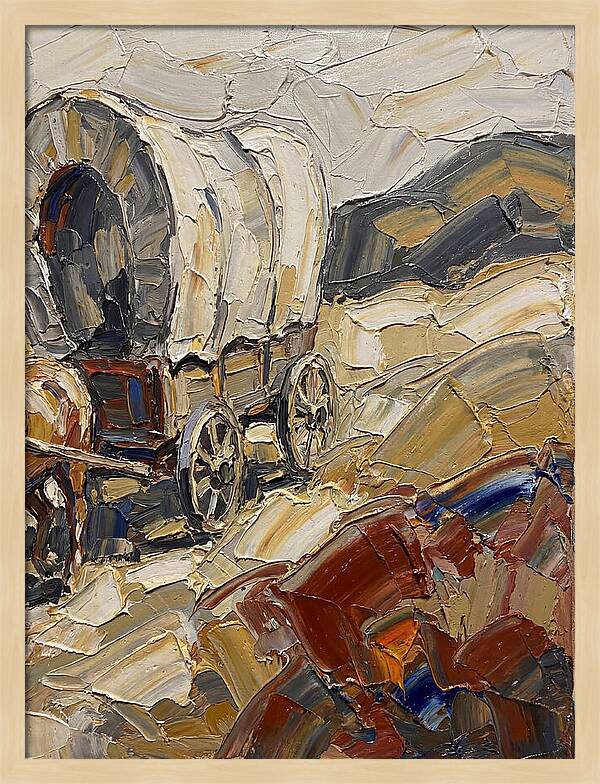 Wagon Journey Through Landscape