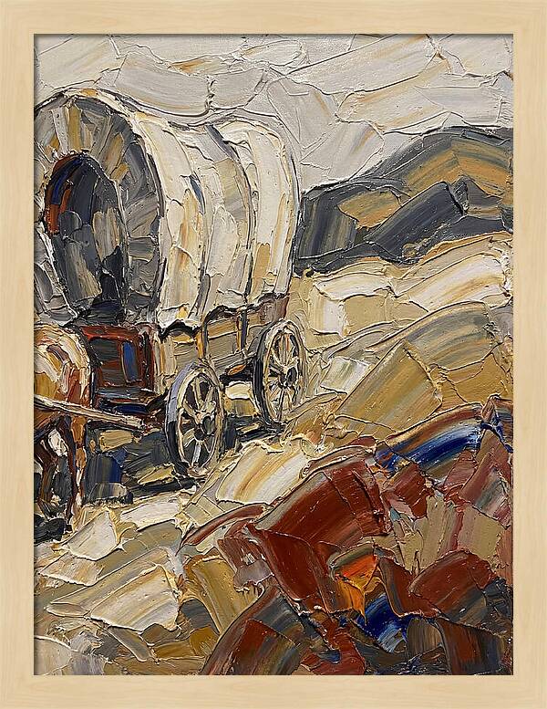 Wagon Journey Through Landscape