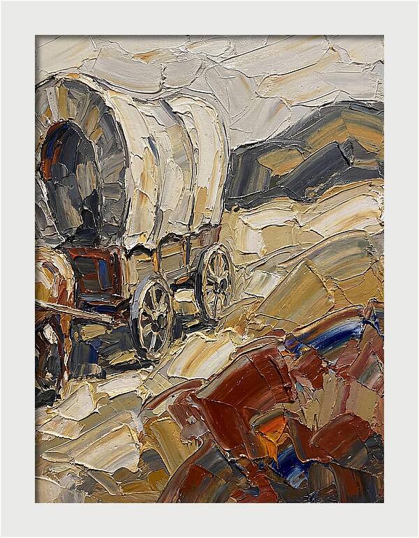 Wagon Journey Through Landscape