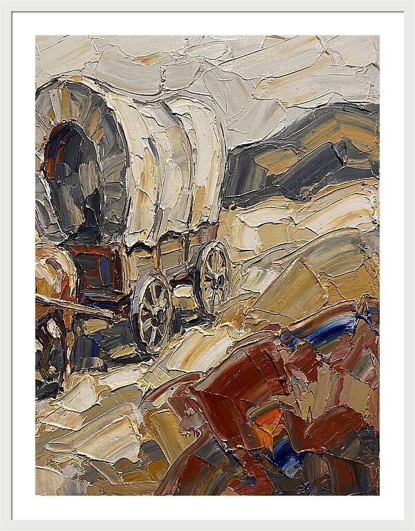 Wagon Journey Through Landscape