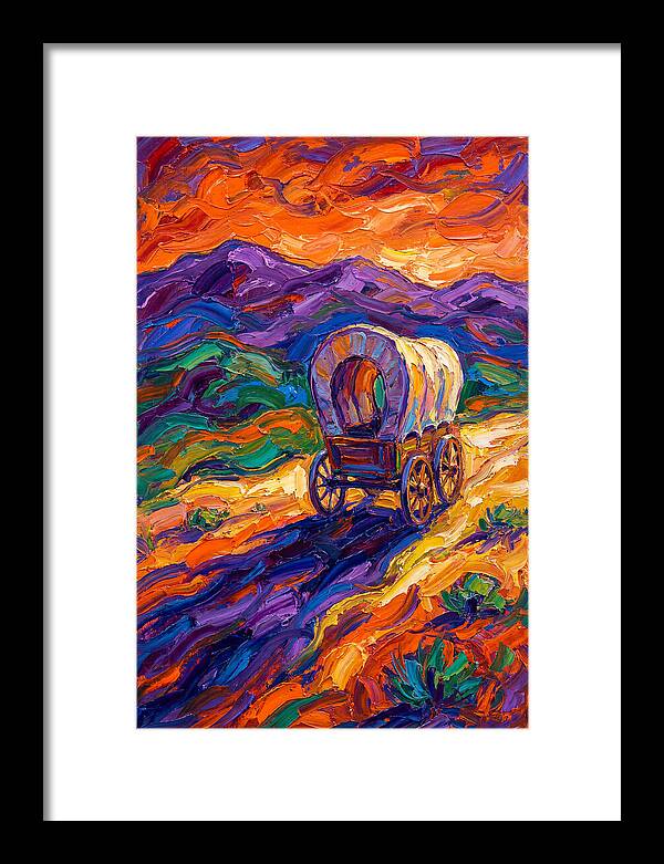 Wagon Journey Through Vibrant Landscape
