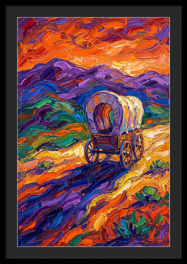 Wagon Journey Through Vibrant Landscape