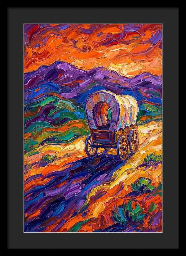 Wagon Journey Through Vibrant Landscape