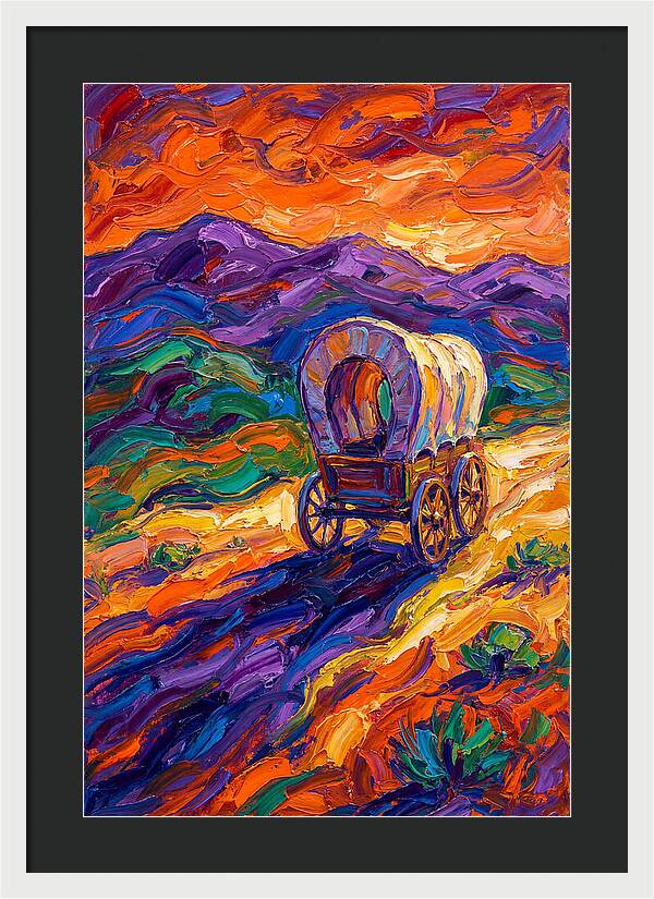 Wagon Journey Through Vibrant Landscape