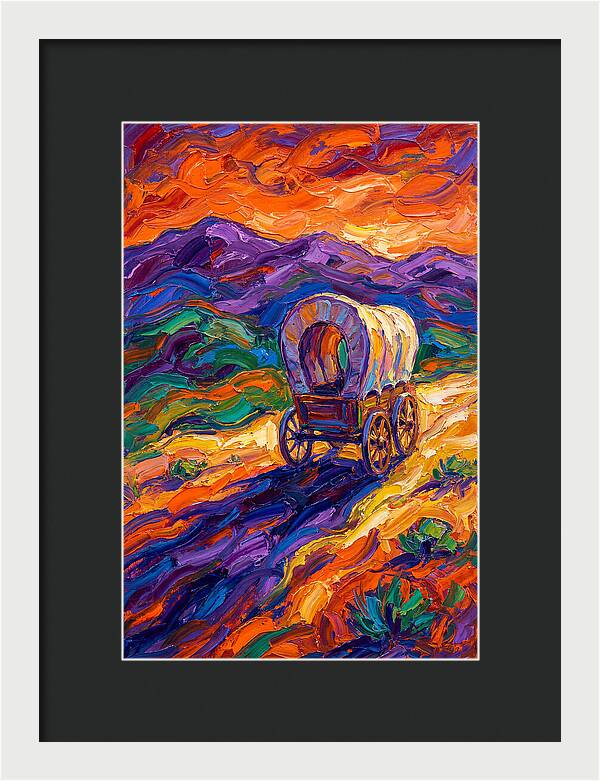 Wagon Journey Through Vibrant Landscape