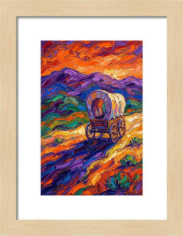 Wagon Journey Through Vibrant Landscape