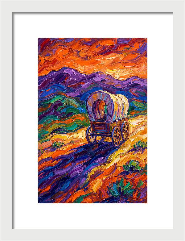Wagon Journey Through Vibrant Landscape