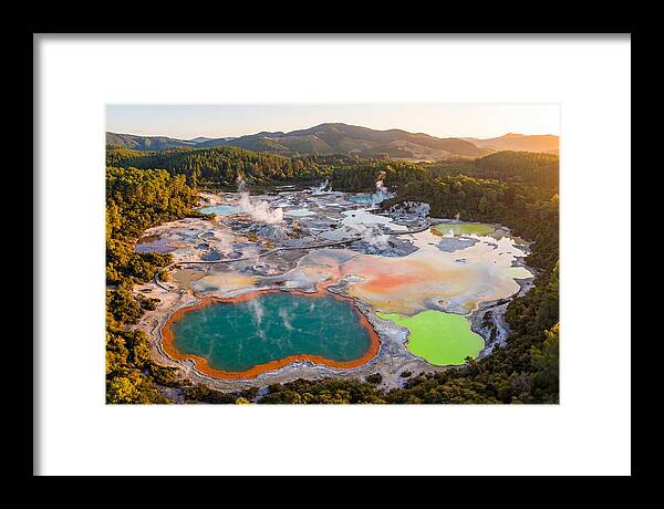 Wai O Tapu Thermal Wonderland Aerial View