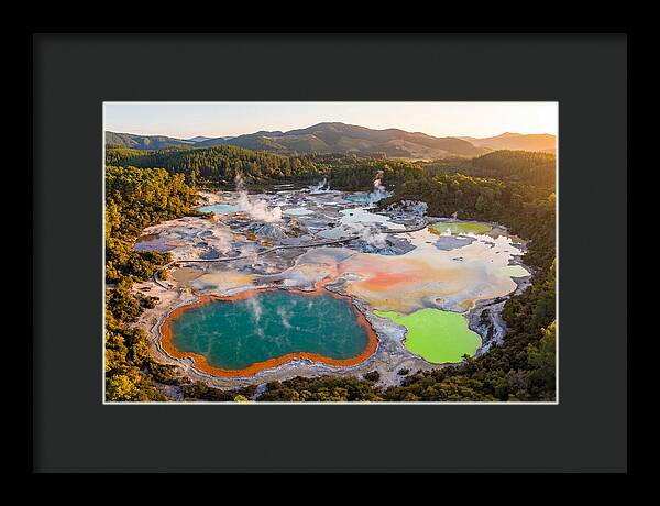 Wai O Tapu Thermal Wonderland Aerial View