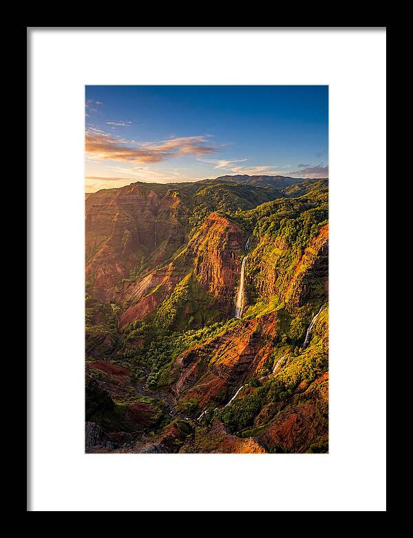 Waimea Canyon At Golden Hour