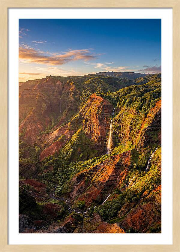 Waimea Canyon At Golden Hour