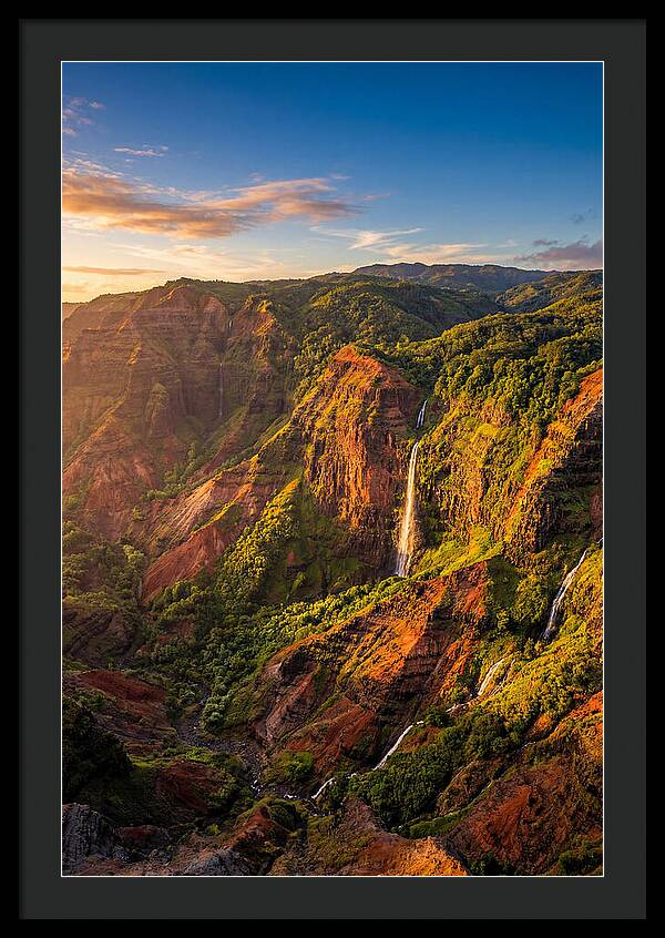 Waimea Canyon At Golden Hour